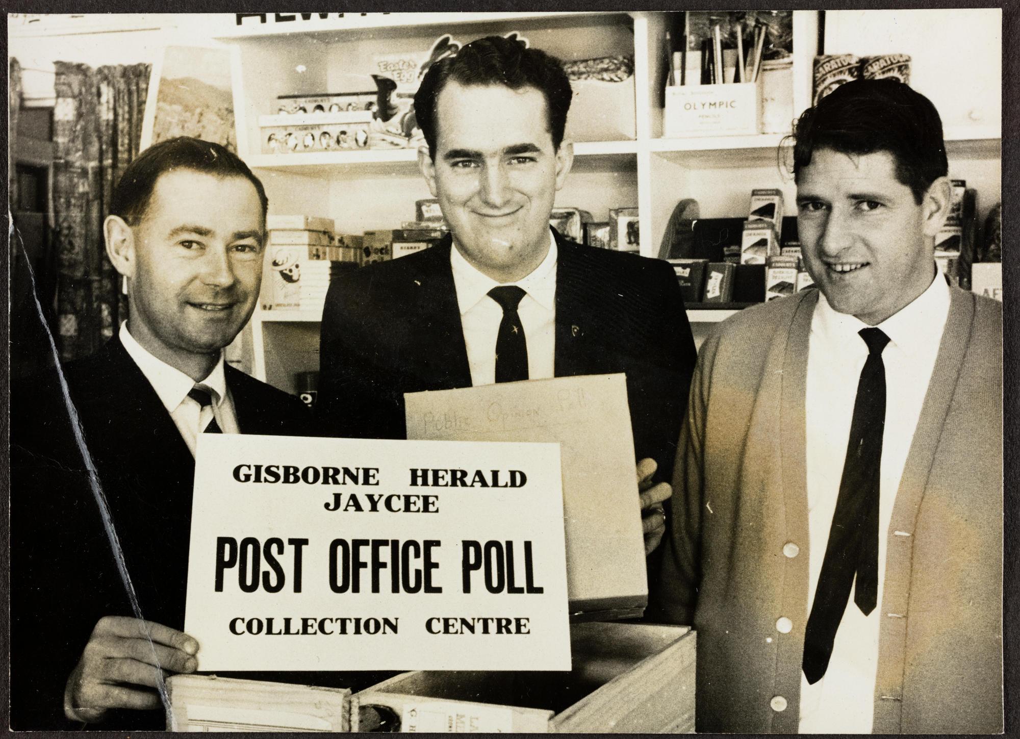 Gisborne Herald Jaycee Post Office Poll Tairawhiti Museum
