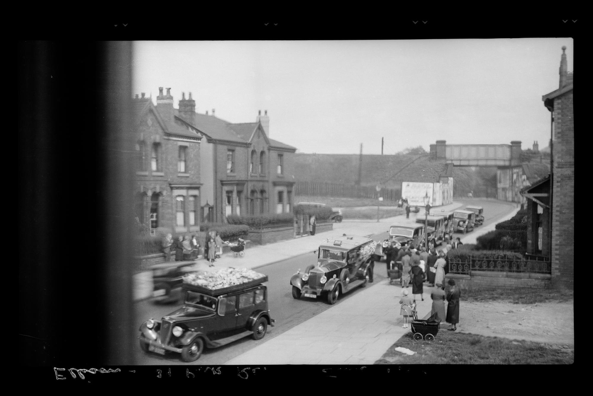Funeral on Park Road, Wigan, England Tairawhiti Museum