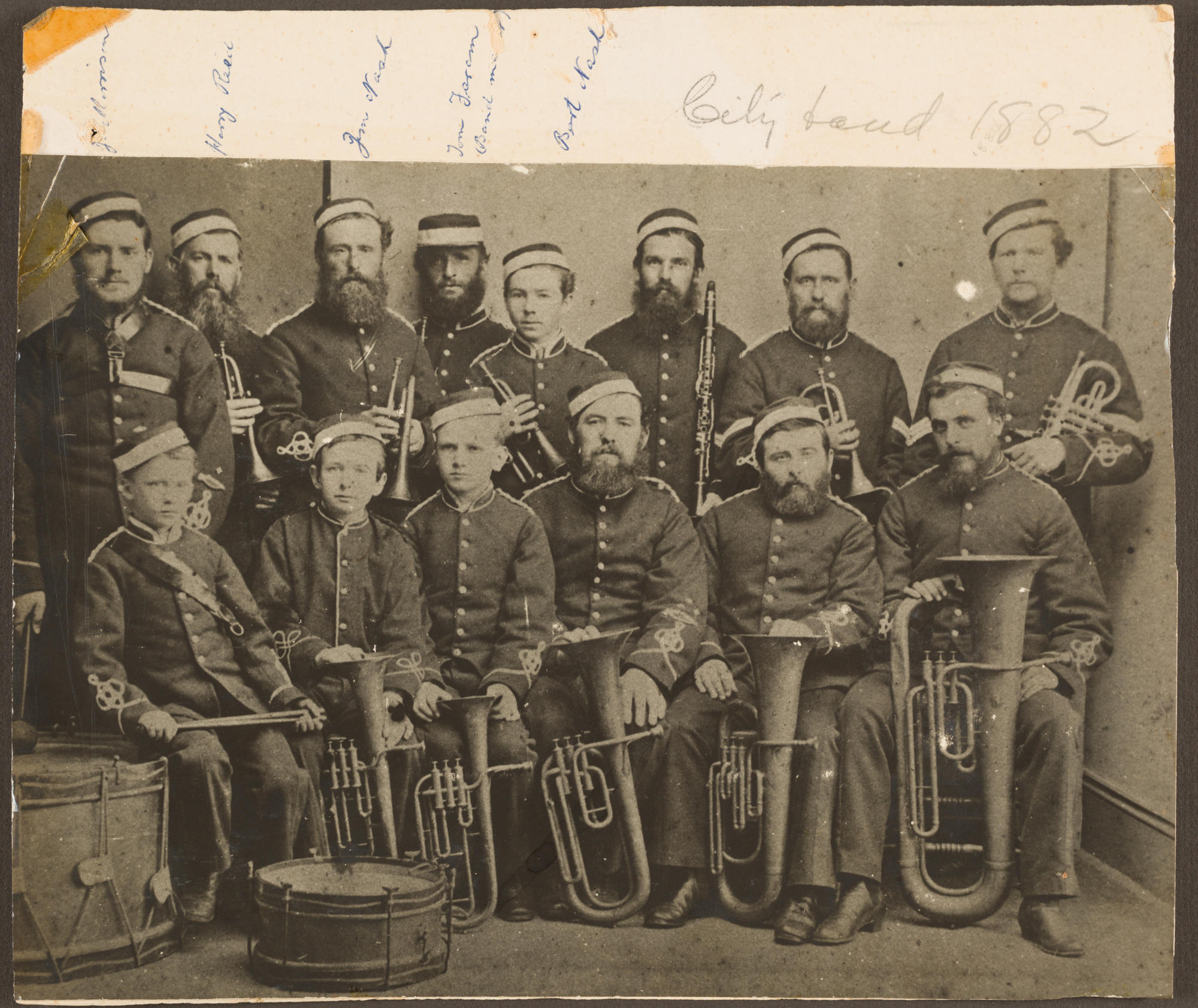 Garrison Band, 1882 Tairawhiti Museum
